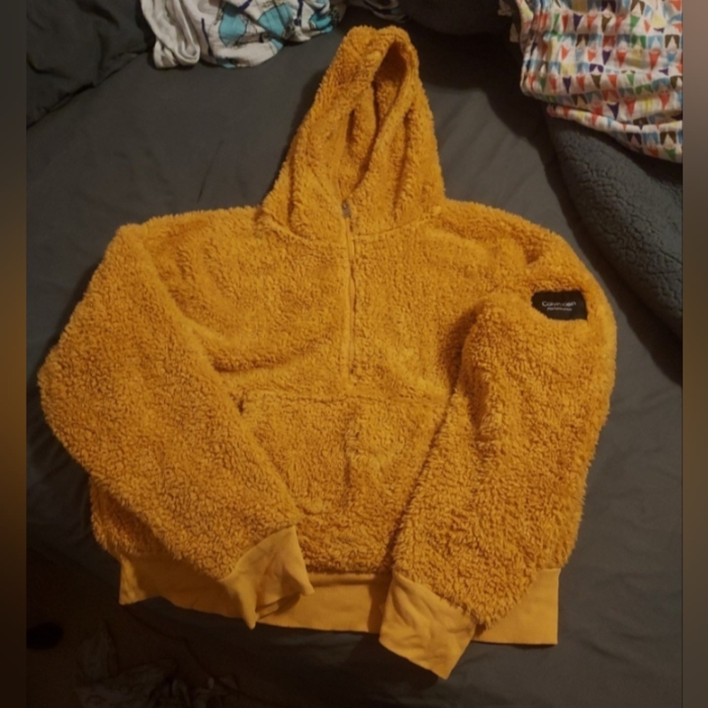 Women's Calvin Klein Sherpa hoodie extra large